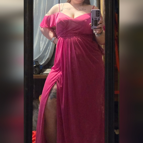 Azazie Dakota fuschia pink size 18 - Picture 3 of 4